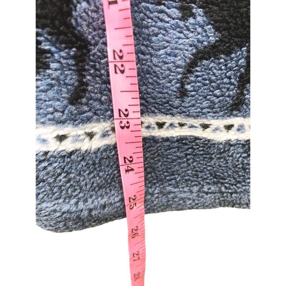 Vintage Black Diamond Woodsy Moose Print Fleese Vest Size L - Picture 5 of 5